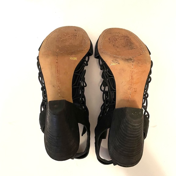 Vince Camuto Black Gladiator Heels Size 9.5 - Picture 6 of 8